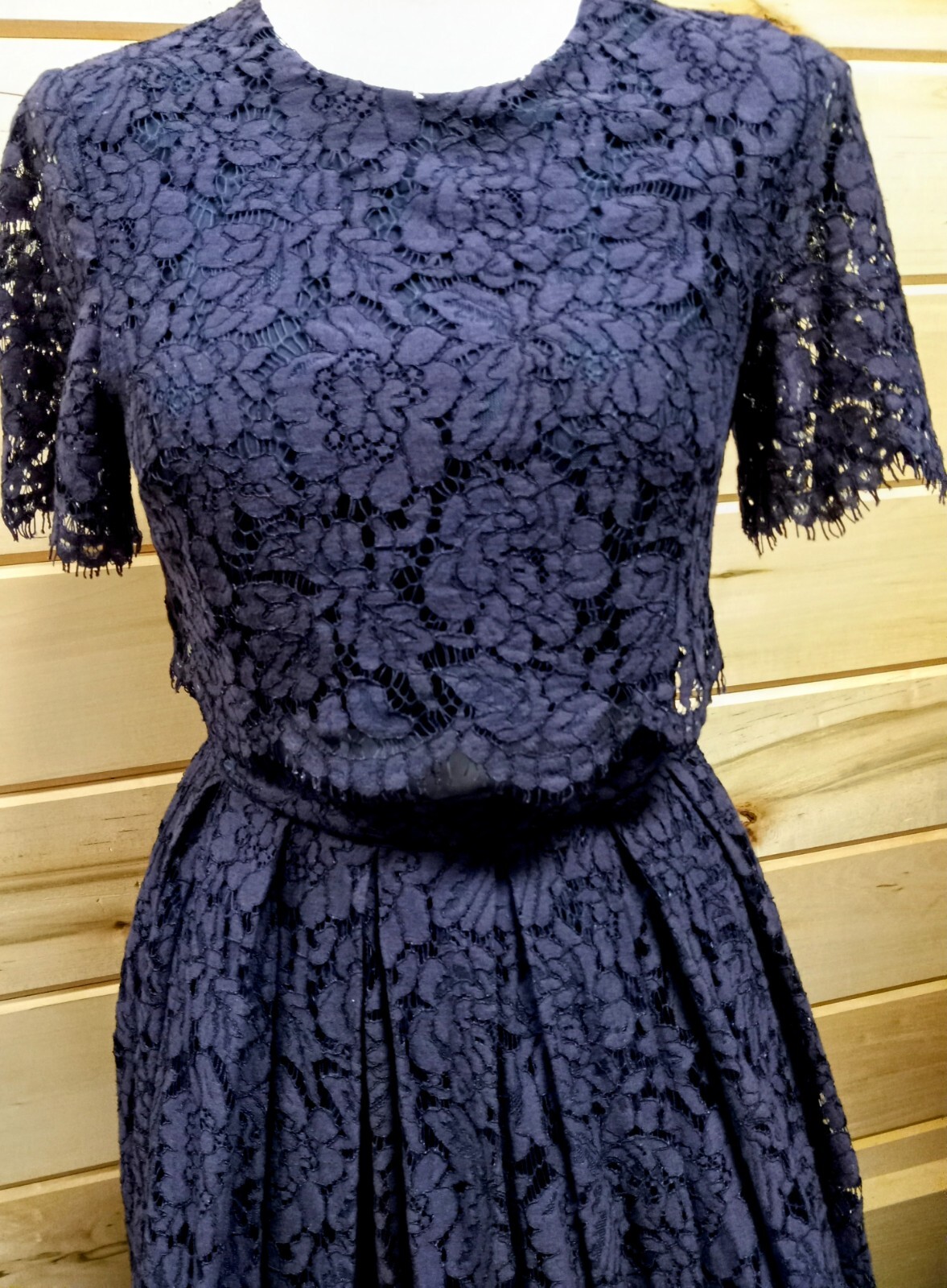 Elegant ASOS Maxi Fit and Flare Lace Party Dress Purple and Blue. Size 4. #A