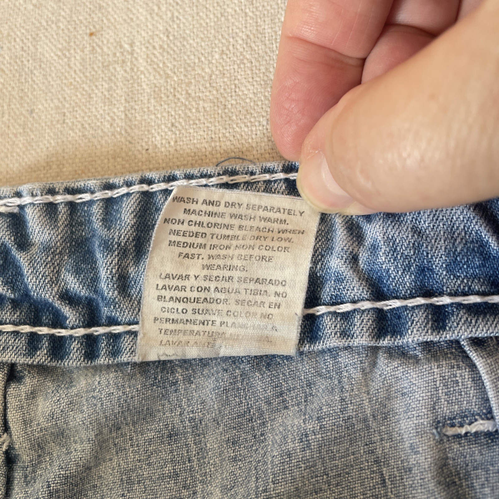 VTG Jordache Carpenter Jeans 1970’s Size 15/16 Light Wash Wide Leg