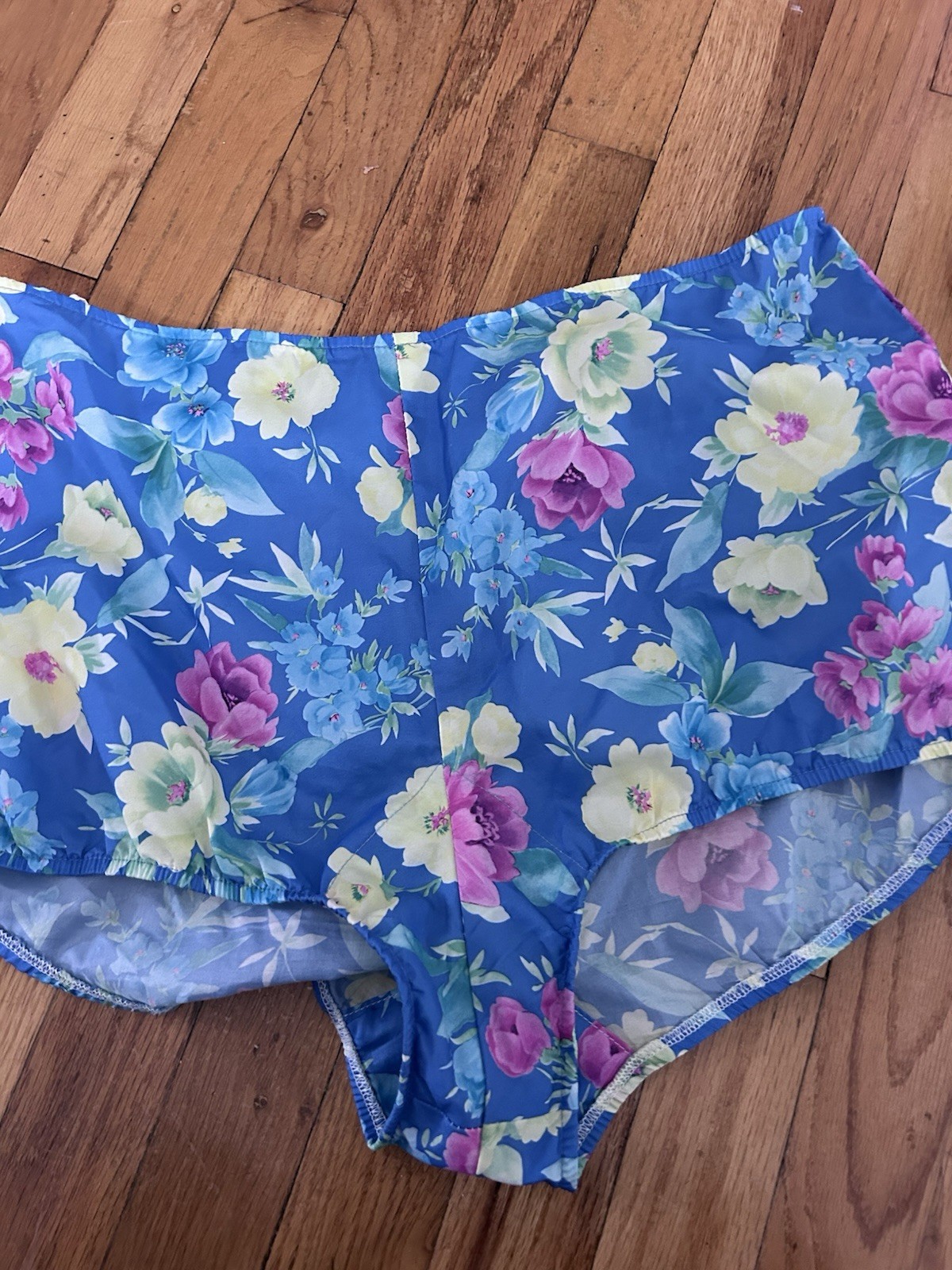 True Vintage 1960s Sea Waves Floral Swim Suit Playsuit Dress Sz 10 2pc & Belt