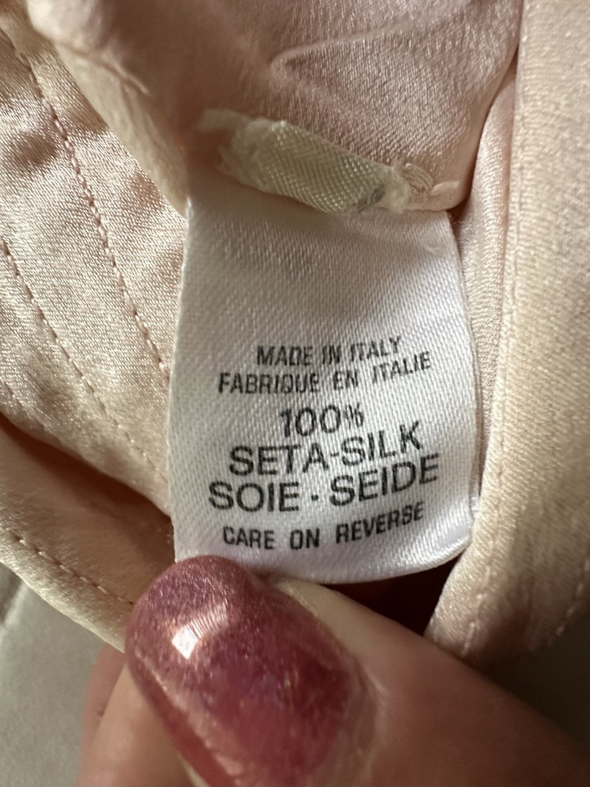 VTG 70s Neiman Marcus Wool & Silk Woman’s Size Small Robe Pink/Peach READ
