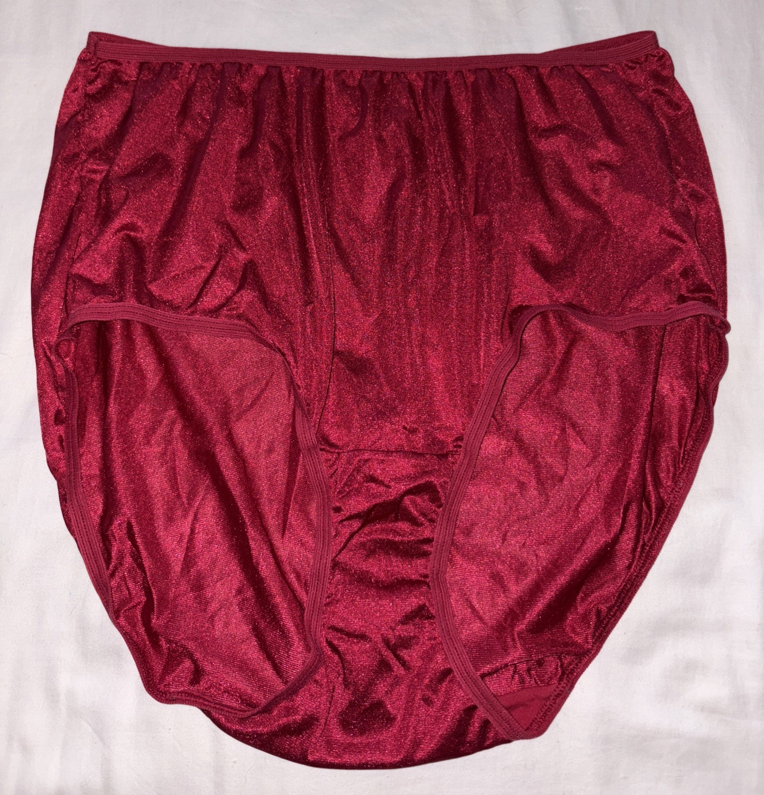 Fruit Of The Loom Fit For 10 3XL Satin Granny High Waist Bikini Panty Underwear