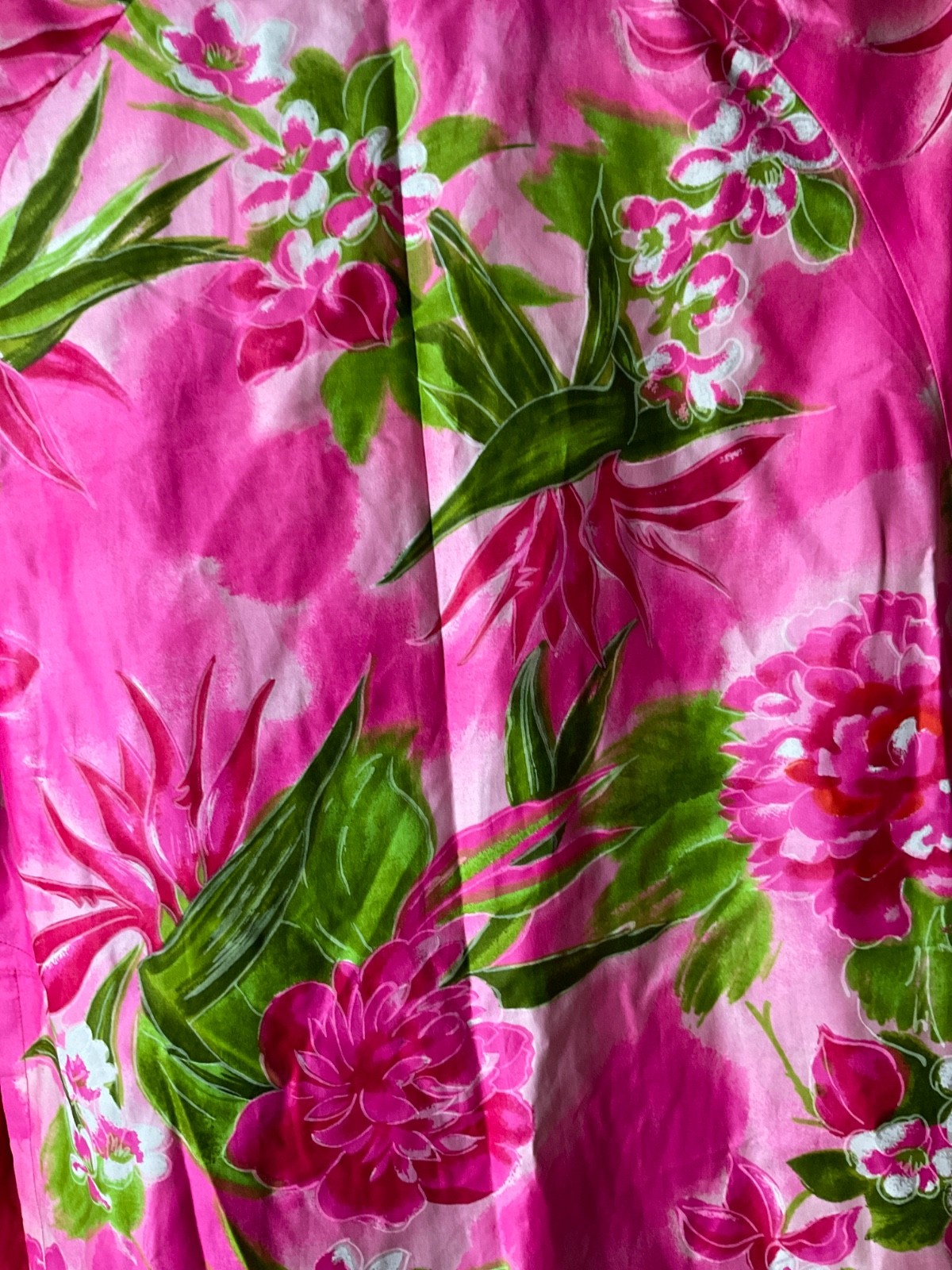 Vintage Kamehameha Hawaiian Flower Pocket Dress 1960 Mid century Made in Hawaii