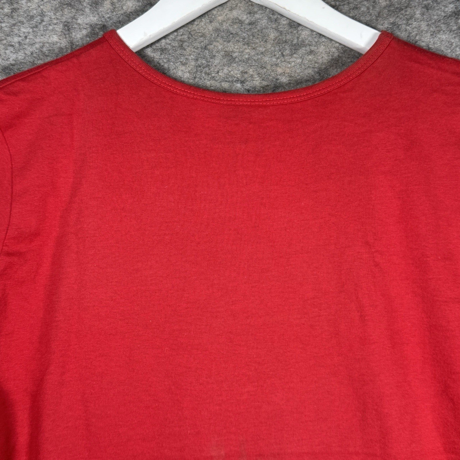Womens The Beatles Love Cirque Du Soleil Red Graphic T Shirt Top Size XL 20×23
