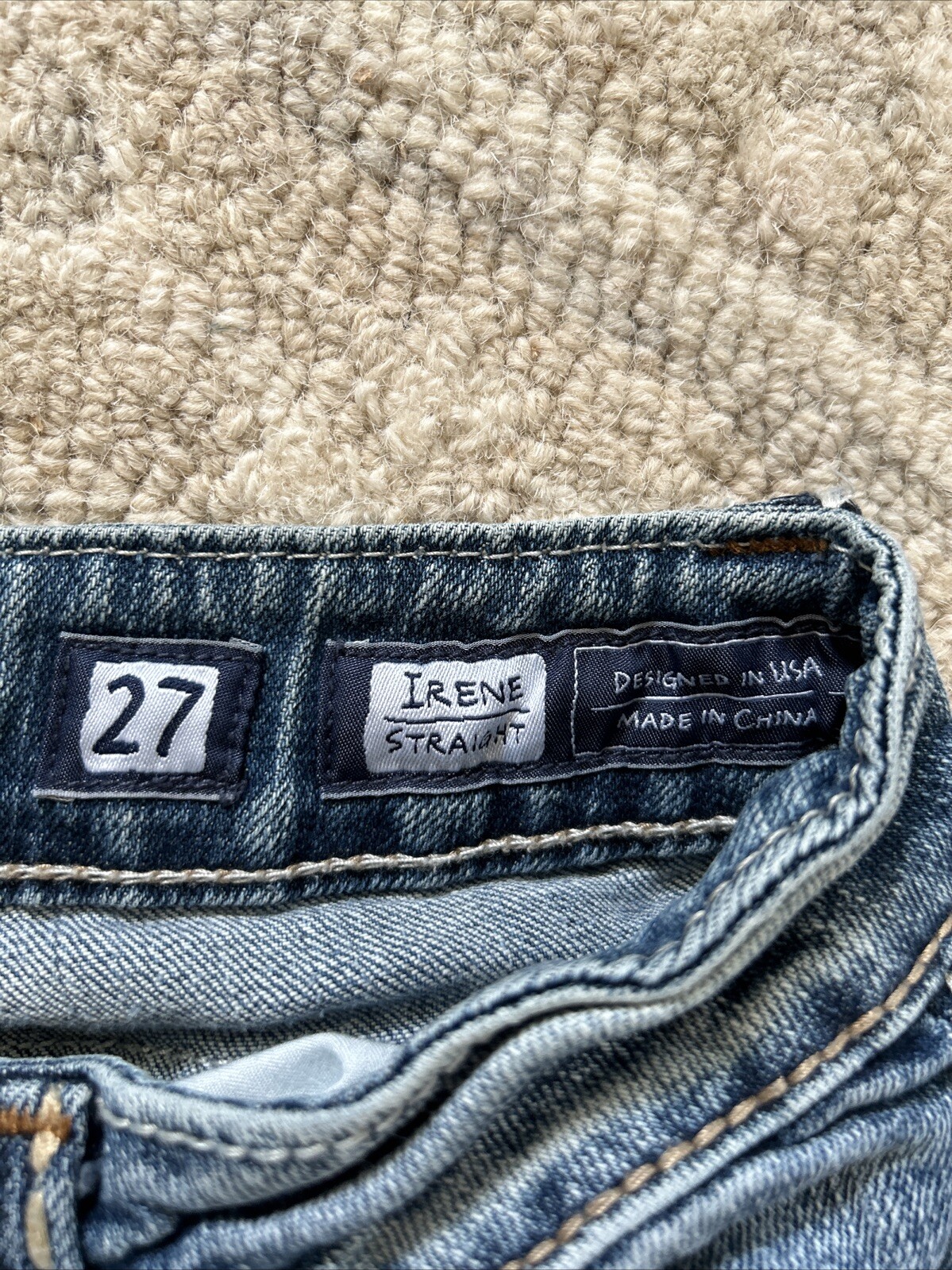 Vintage Y2K Miss Me Women’s Irene Straight Jeans Size 27 Low Rise