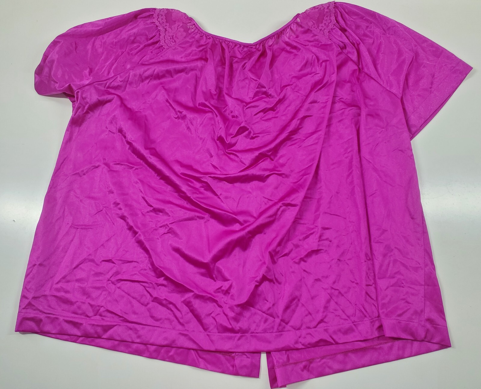 Vintage Gilead Nylon 2 Piece Lounge Pajama Lace Trim Pant Set Size 40