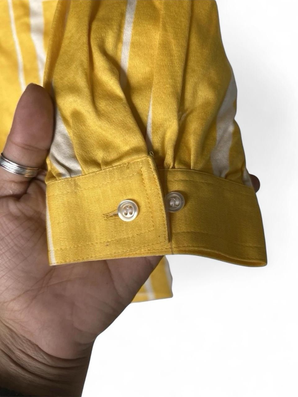 Vintage 70s/80s Jaeger London Yellow Skirt, Blouse Set W/Pockets Size 14
