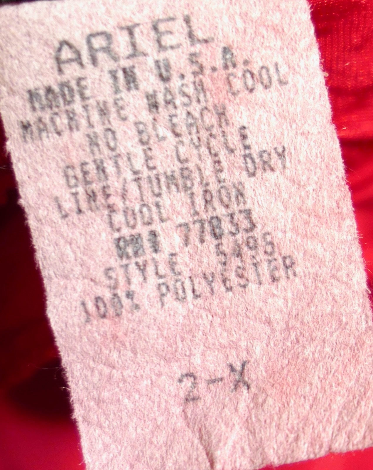 Retro Vintage Crinkle Red Caftan Lounger Dress Ariel Peter Keyloun 2X Plus