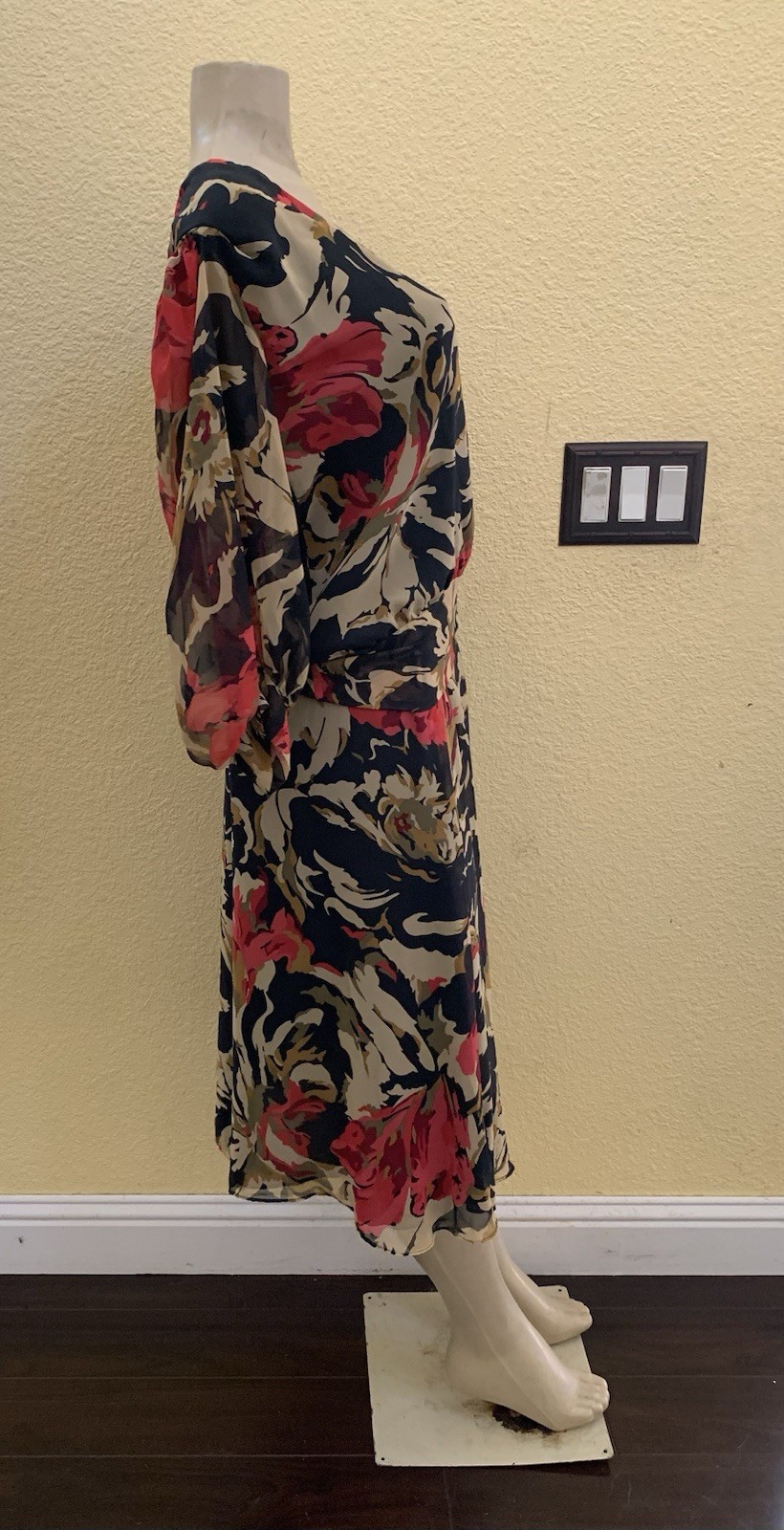 VTG SIASIA New York Size Small Multicolor Floral Print 2pc Matching Skirt Set
