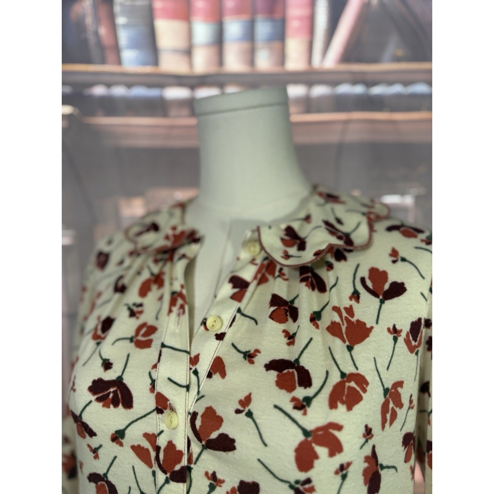 Vintage Tanner Floral Midi Dress – 70s Cottagecore Fall Vibes Size 8