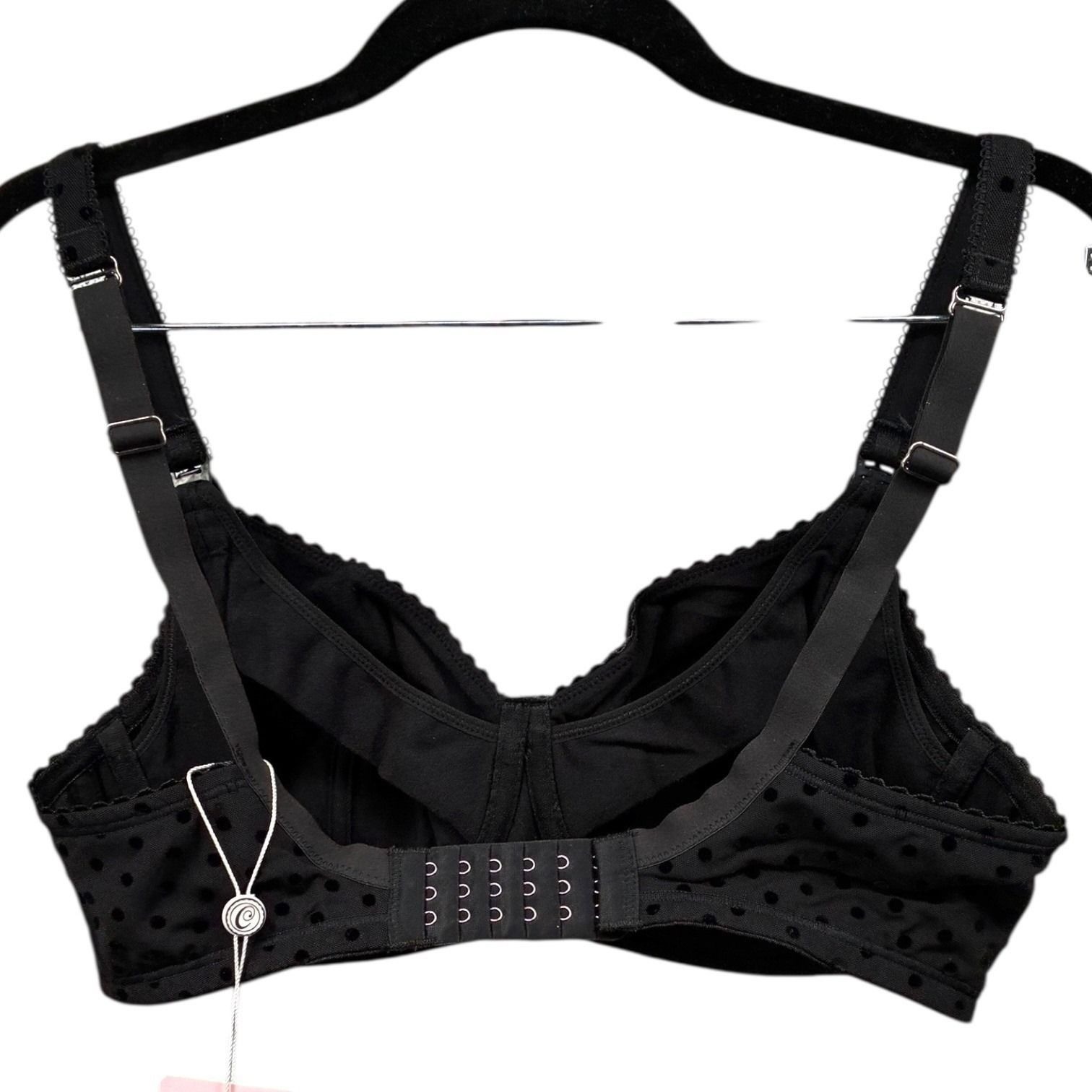 Cake Lingerie Black Lace Polka Dot Nursing Bra Underwire 34E NWT