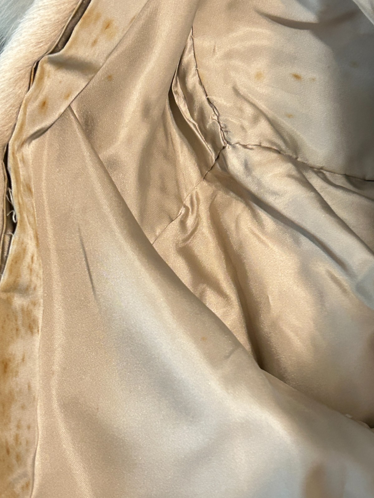 READ Vtg 70s Womens Small Medium Cream Full Length Pony Hair Fur Penny Lane