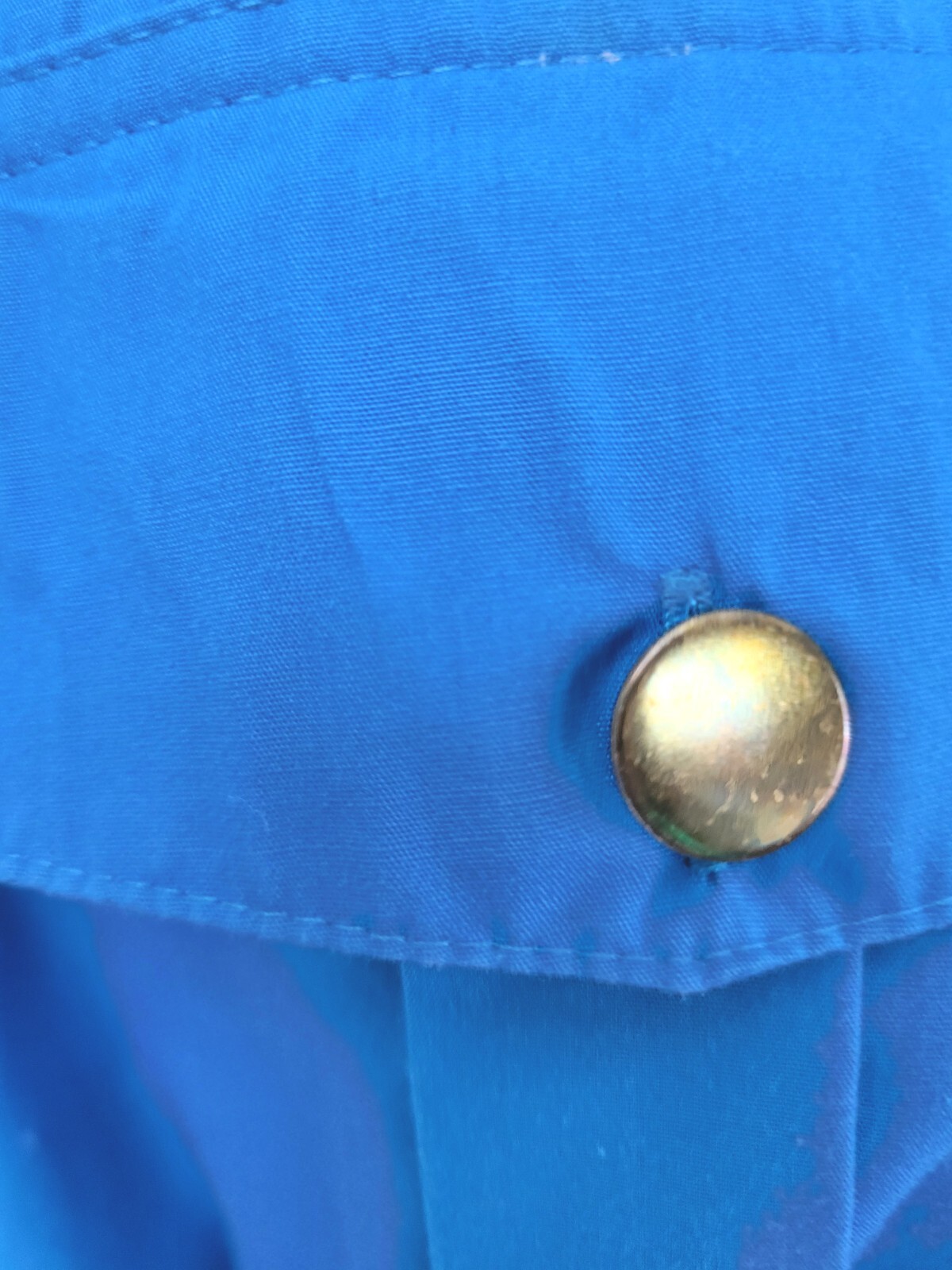 Vintage Darian Bright Blue Shirt Dress w Matching Belt Size 10