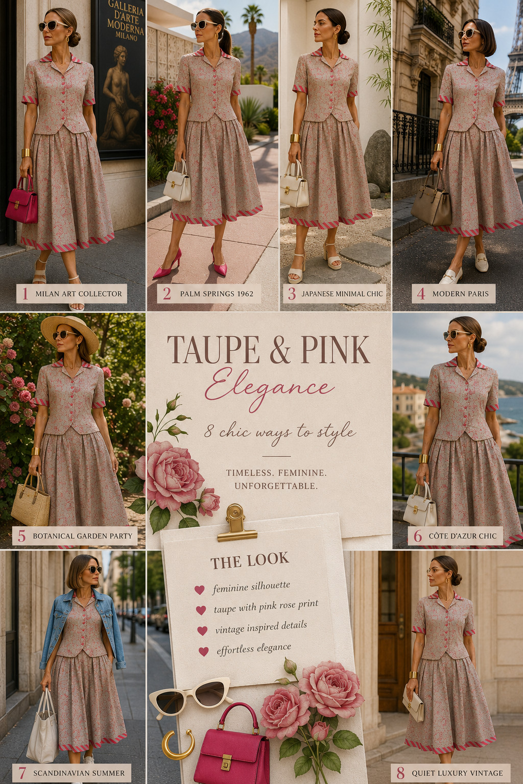 Vintage Fancy Dress 60s Handmade Cotton Roses Spencer Pleated Skirt 38 40