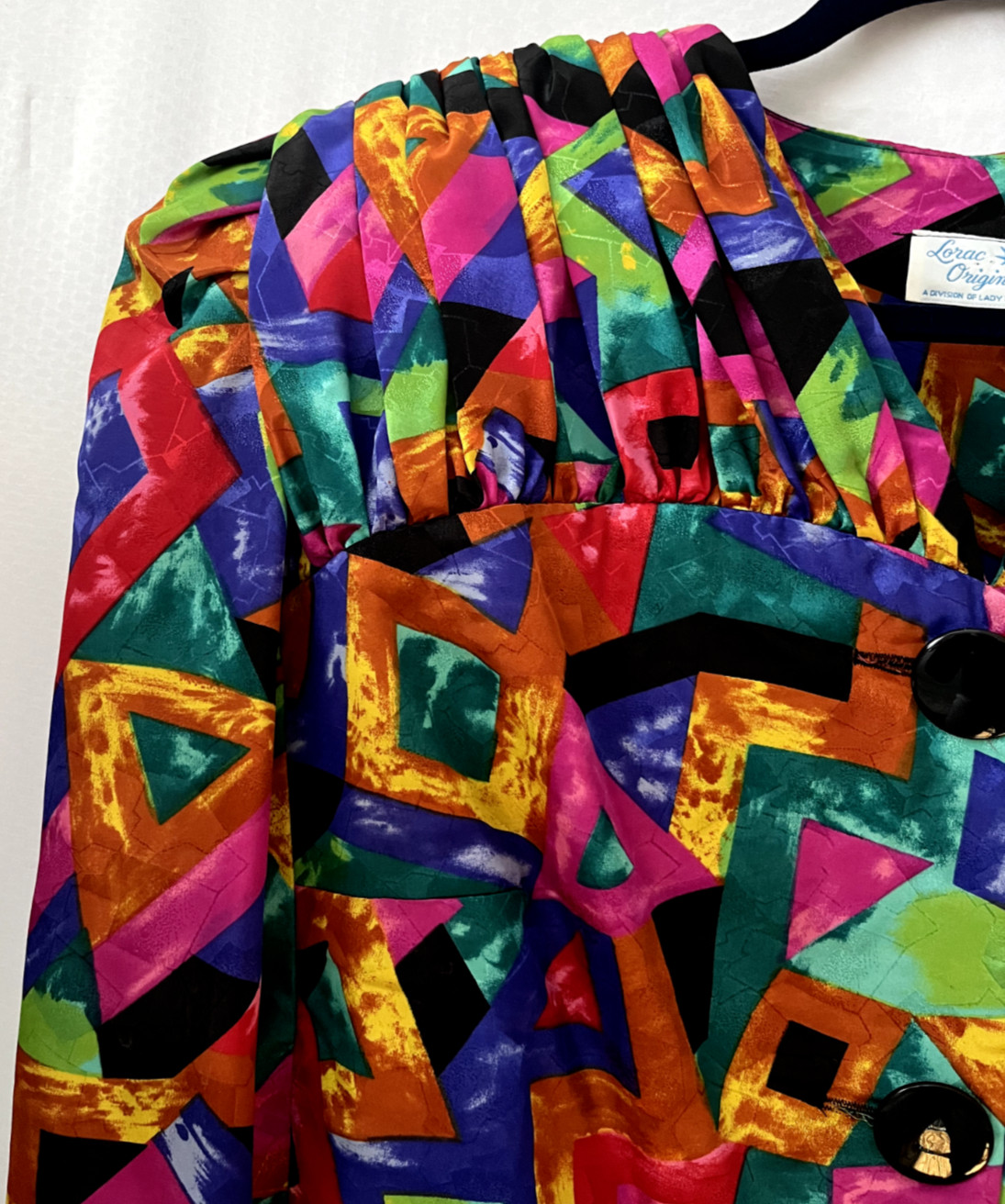 Lady Carol Womens Blouse Lorac Original Vintage Multicolor