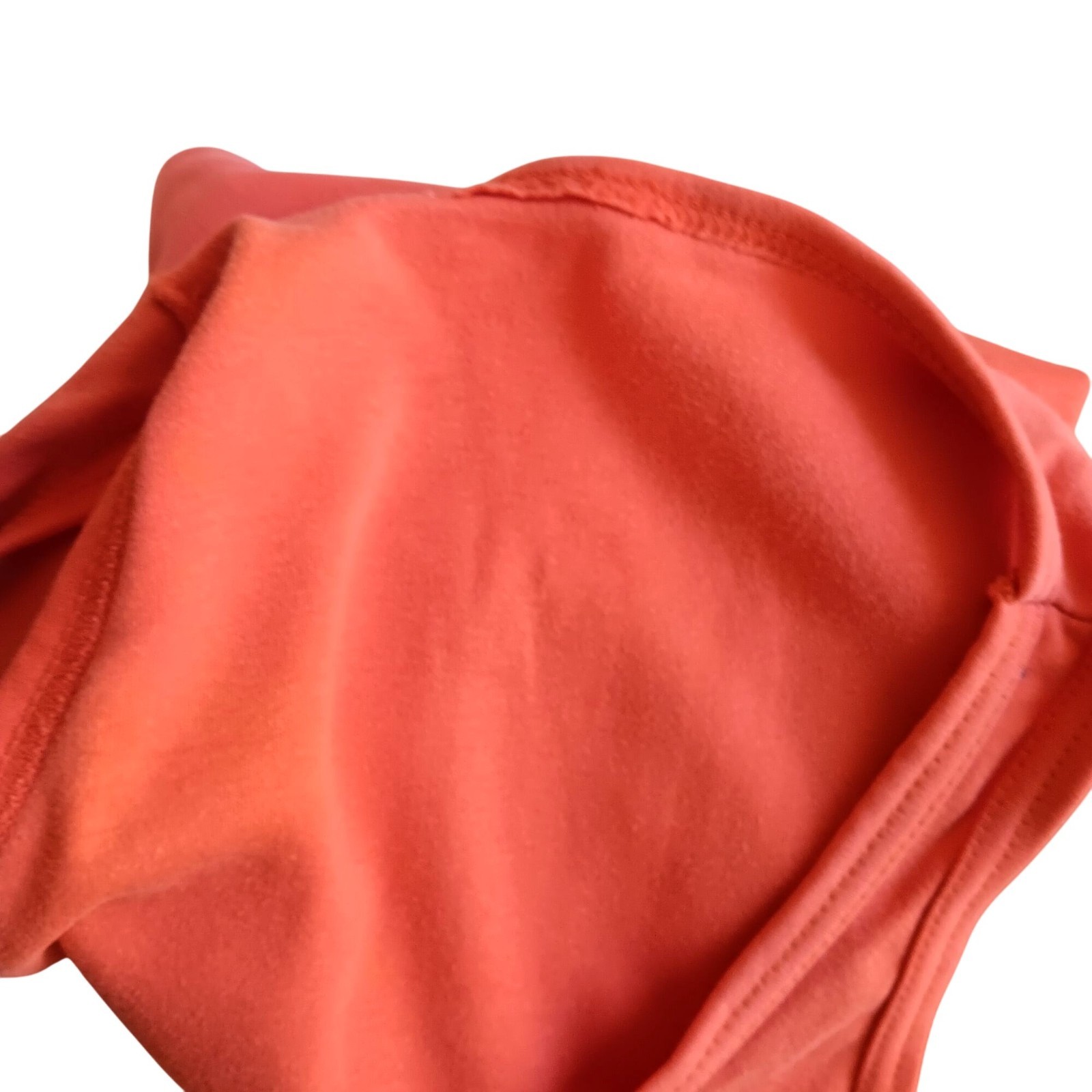 Women’s S/M Single Stitch Vintage Orange Sleeveless Scoop Neck Tank Top 1960’s