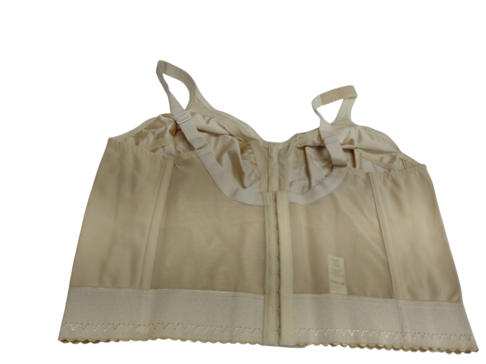 Vintage Crown-nette Longline Beige Bra Size 42C
