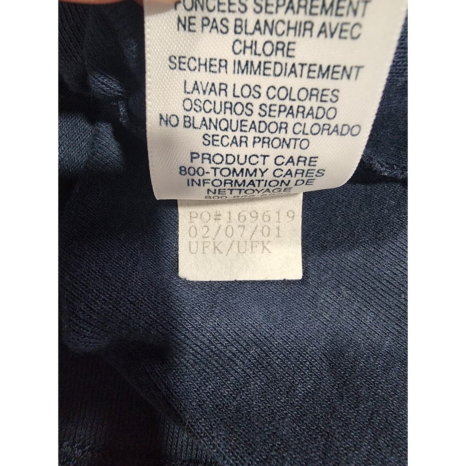 VINTAGE 2001 Tommy Jeans Tank Womens L Navy Camisole Strappy Square Neck
