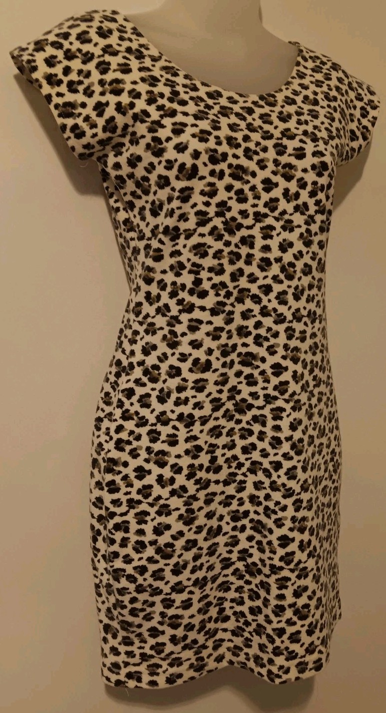 Vintage 80s Dress Bodycon Medium Cheetah Compagnie Internationale Limited…