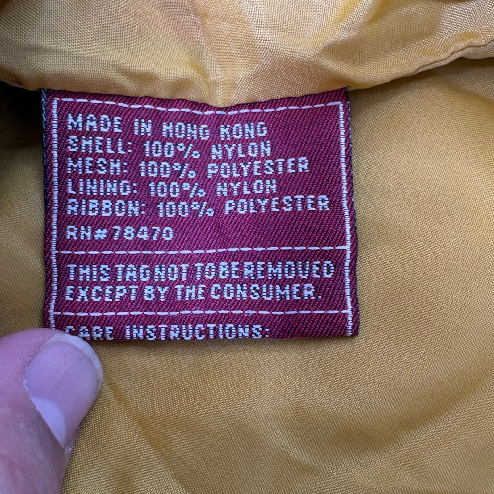 Vintage American Eagle Mustard Yellow Nylon Field Jacket Stowaway Hood Womens M