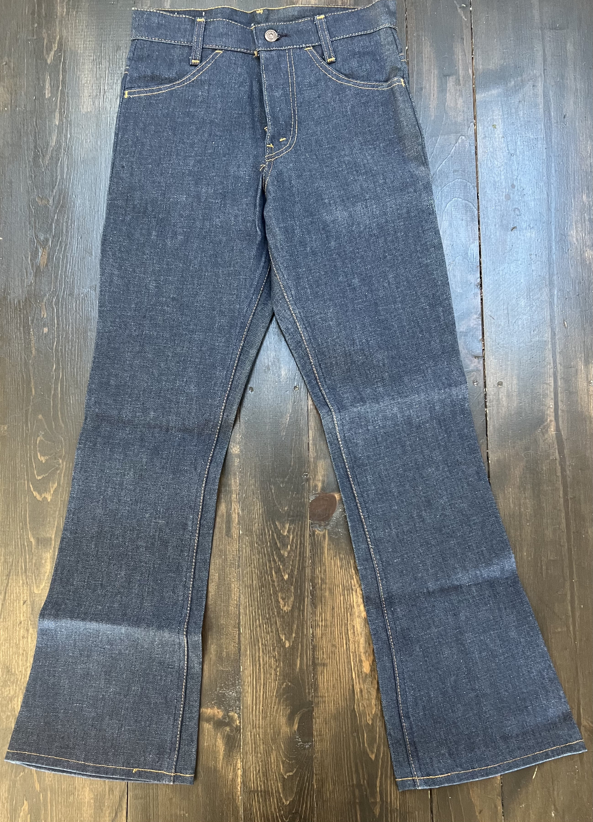NOS VTG 70s LEVIS 746 Bell Bottom Orange Tab 27×30 Flare Jeans NOS DEADSTOCK