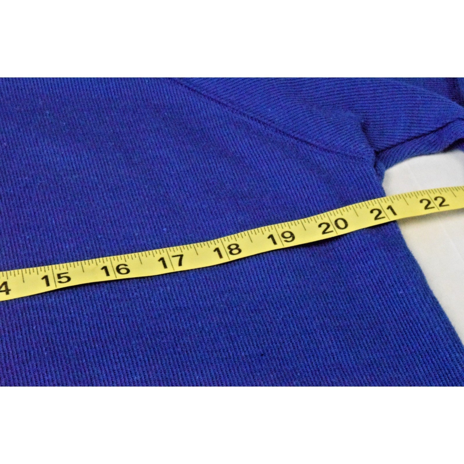 Vintage Sweater Westbound Sport Size M 90s Royal Blue Ribbed Zip Neck Raglan
