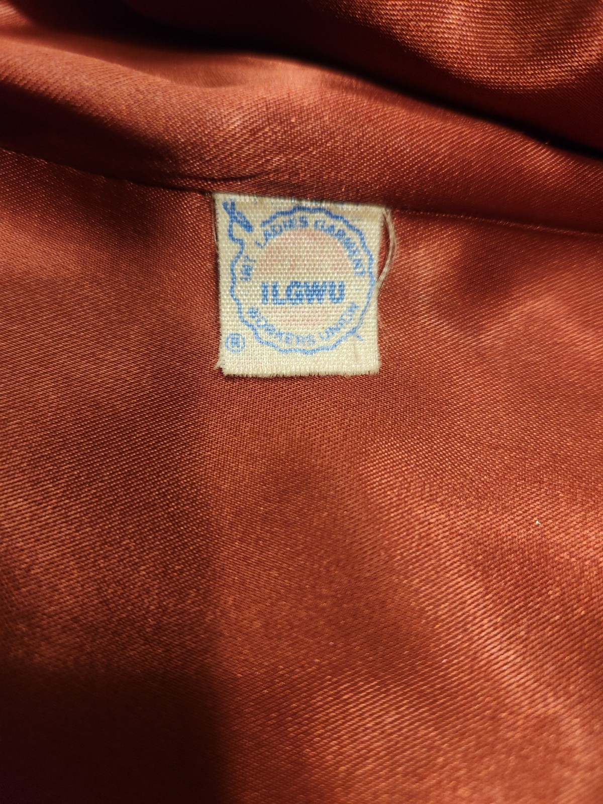Vintage ILGWU Bromleigh cranberry wool coat Unique Buttons