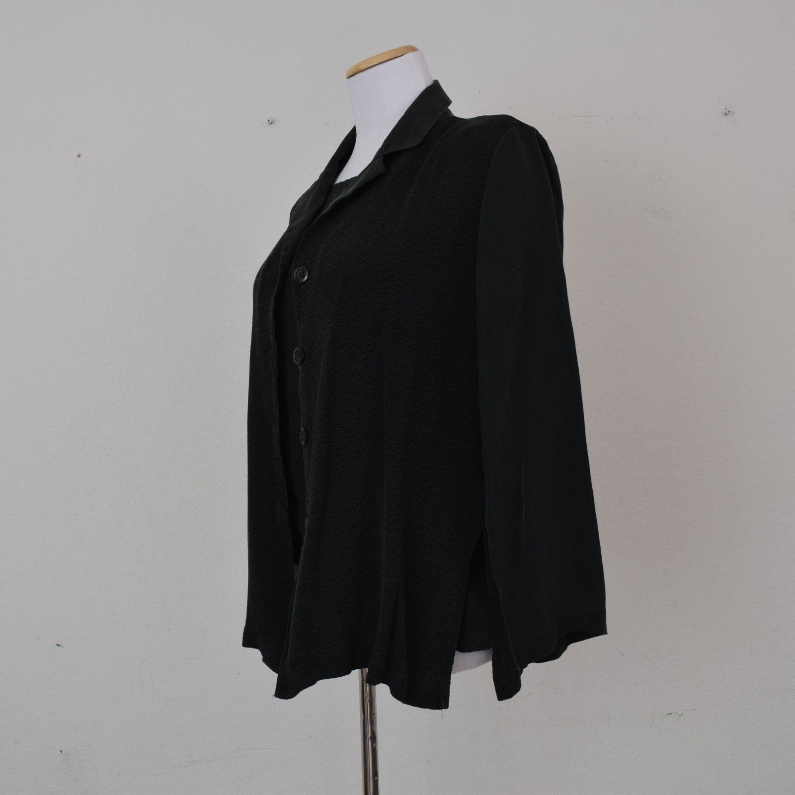 Vintage 90s Hunter Green 2 pc Jacket + blouse