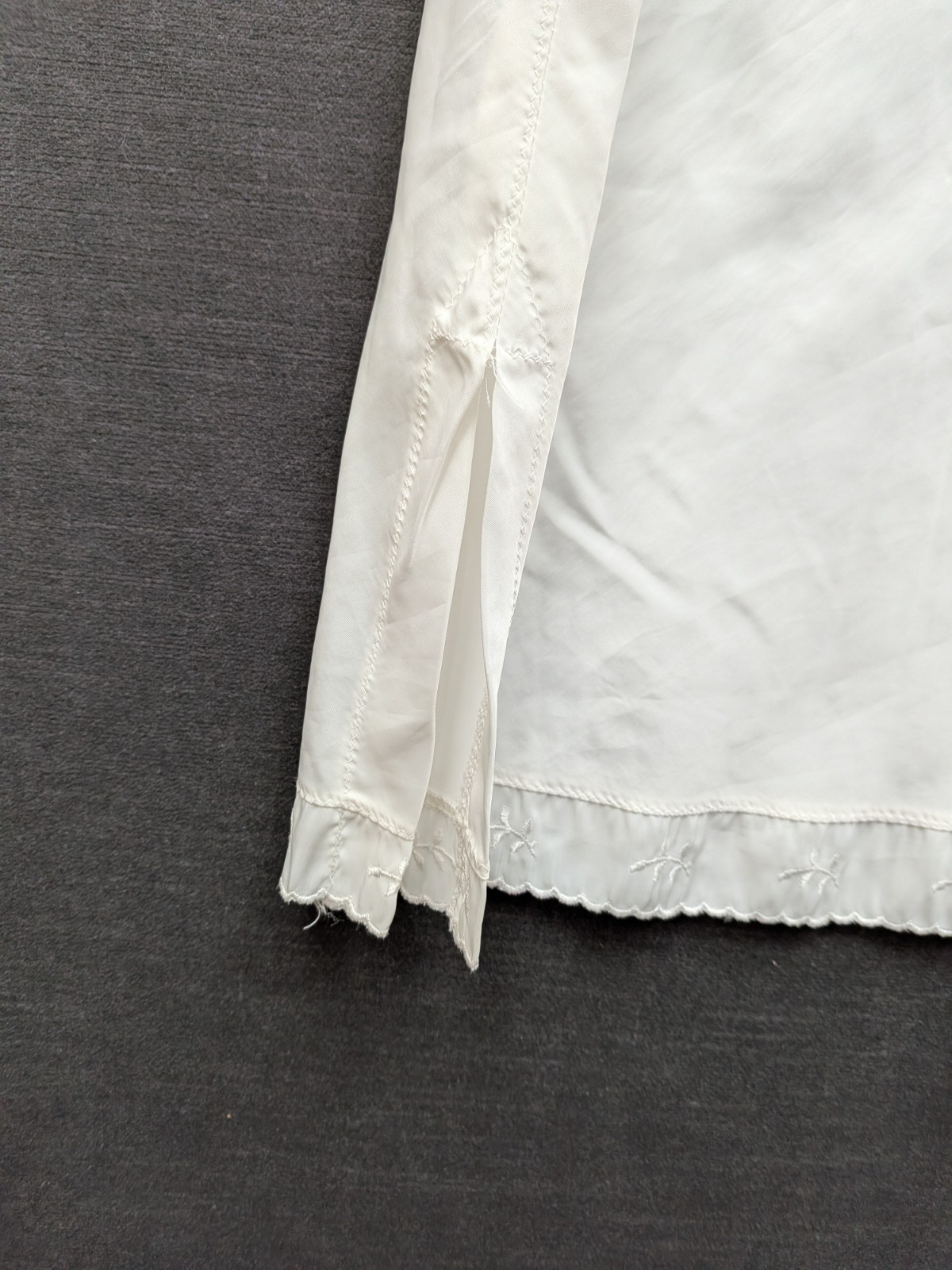 Vintage Dutchmaid Slip Embroidered Adjustable Straps Sexy Granny Slip Dress 38
