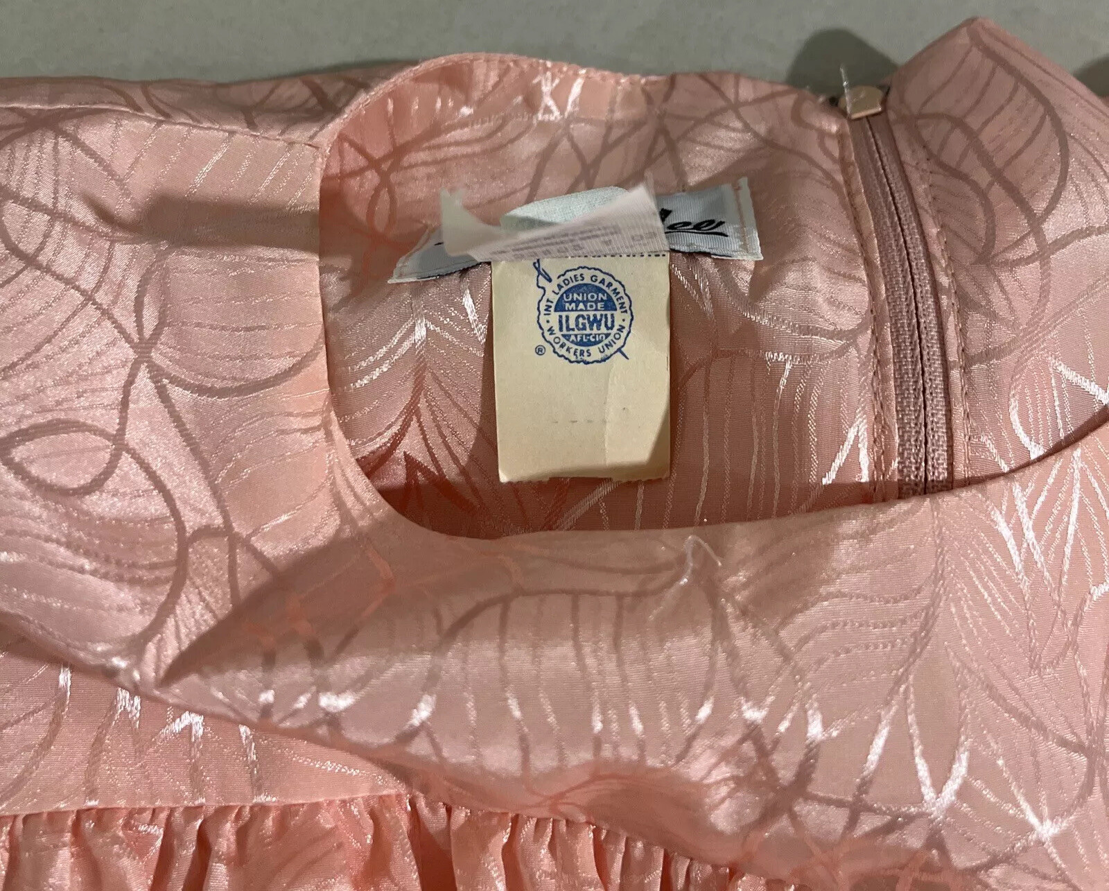 Henry-Lee Dress 80s Jacquard UnionMade Pink Size 10
