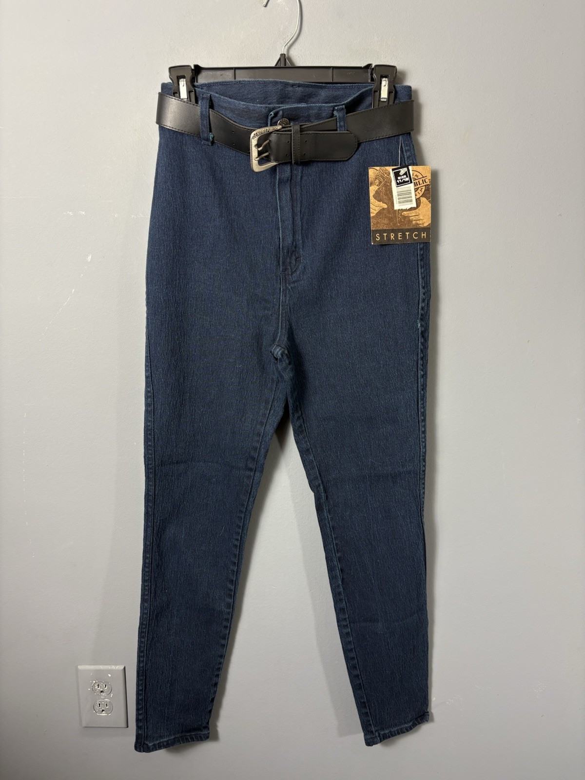 Vintage 90s Womens Size 11/12 High Waisted Stretch Jeans Jeggings Denim Republic