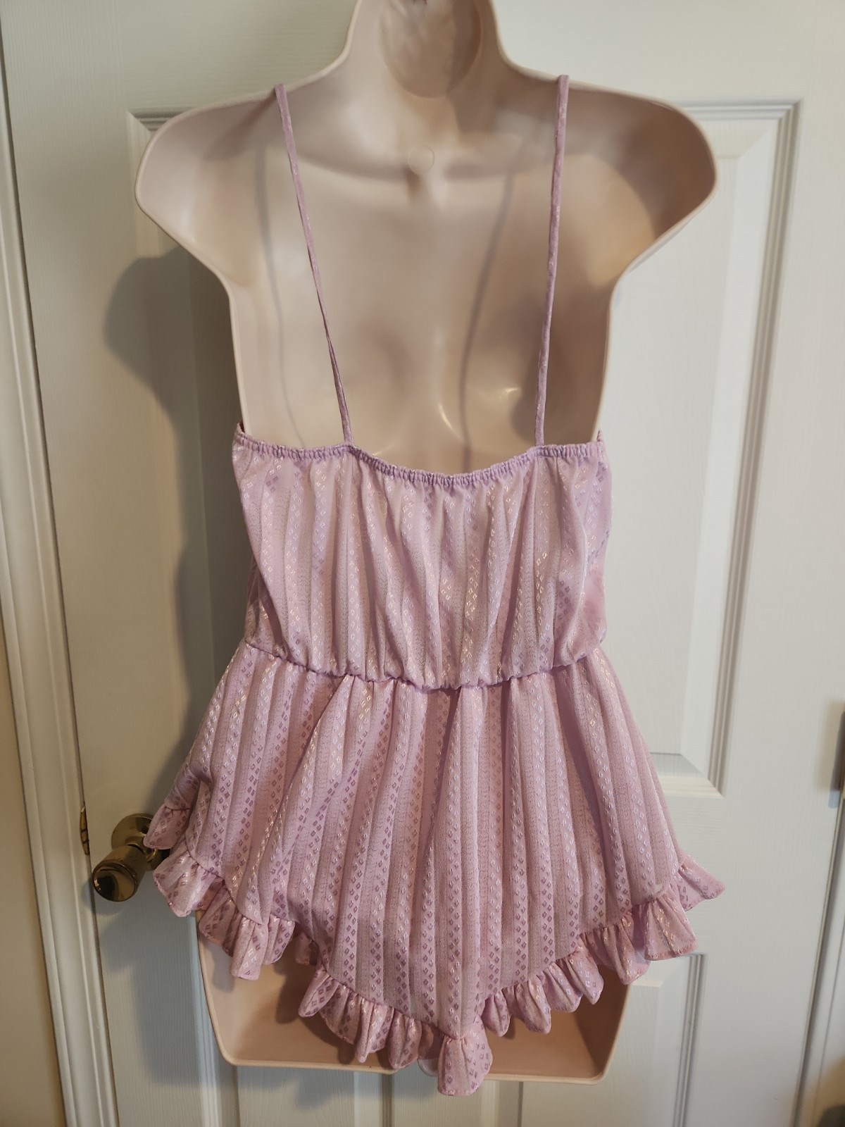 VTG Dutchess Individually Yours Purple Bodysuit Skirt Teddie Sz M