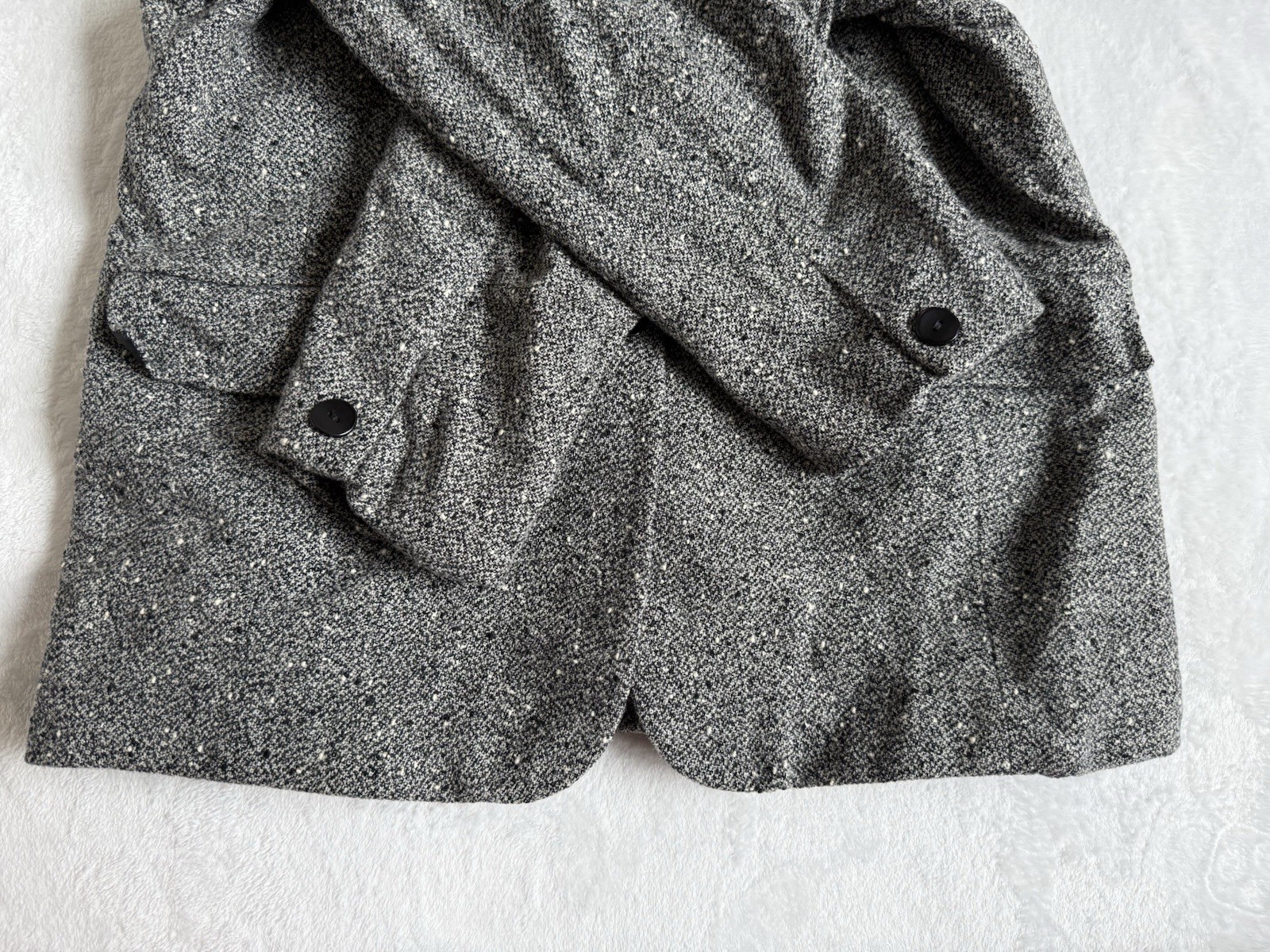Vintage Pendleton Black & White Wool Blend Made In USA Size 16