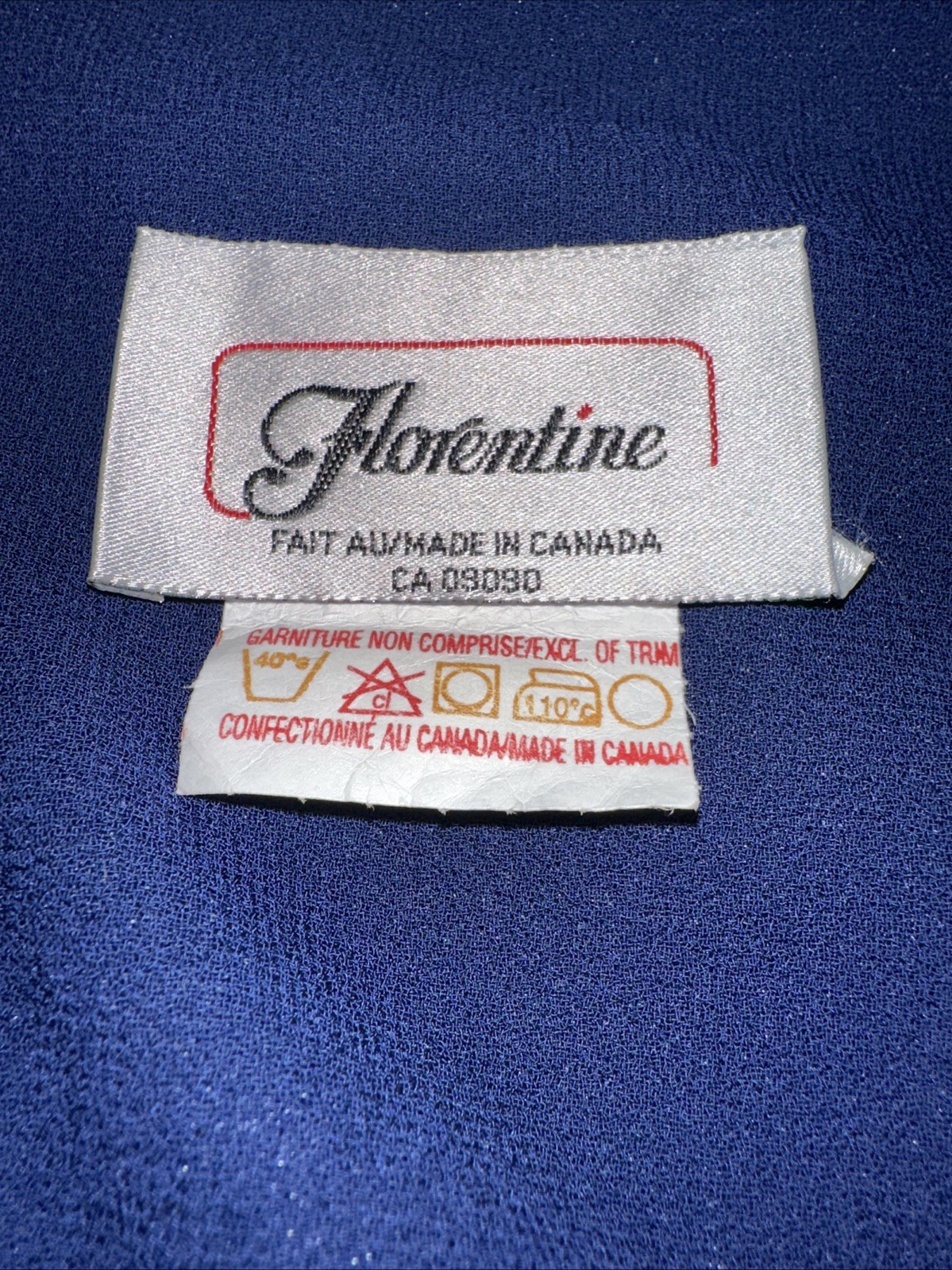 Vtg Florentine Brand Navy Chiffon Jacket Dress Size 10 – Canadian Midi Length