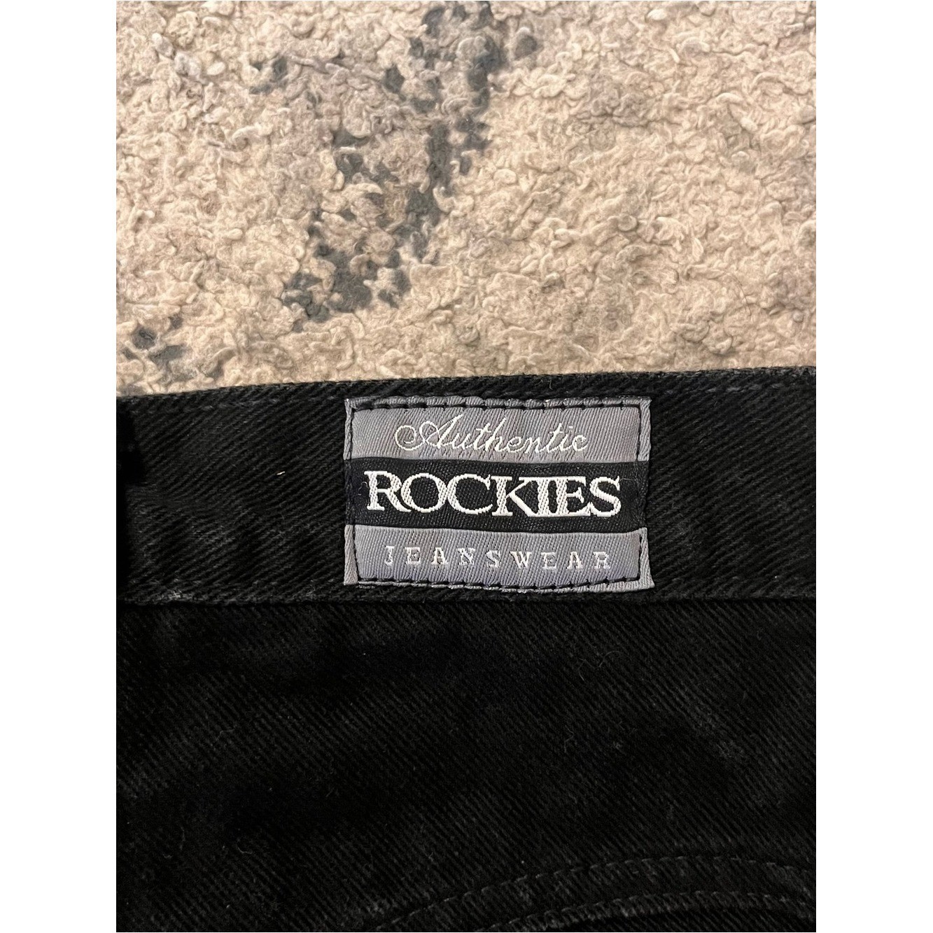 Vtg Rockies Rocky Mountain Jeans 13/14 Tall Black High Rise Bareback Western 90s