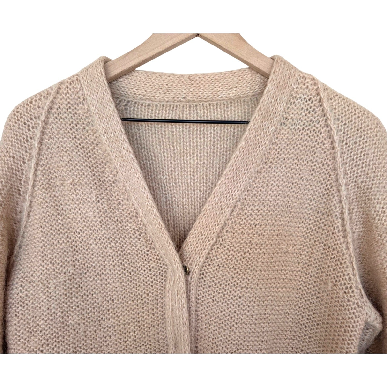 Vintage Hand Knit Cardigan Sweater