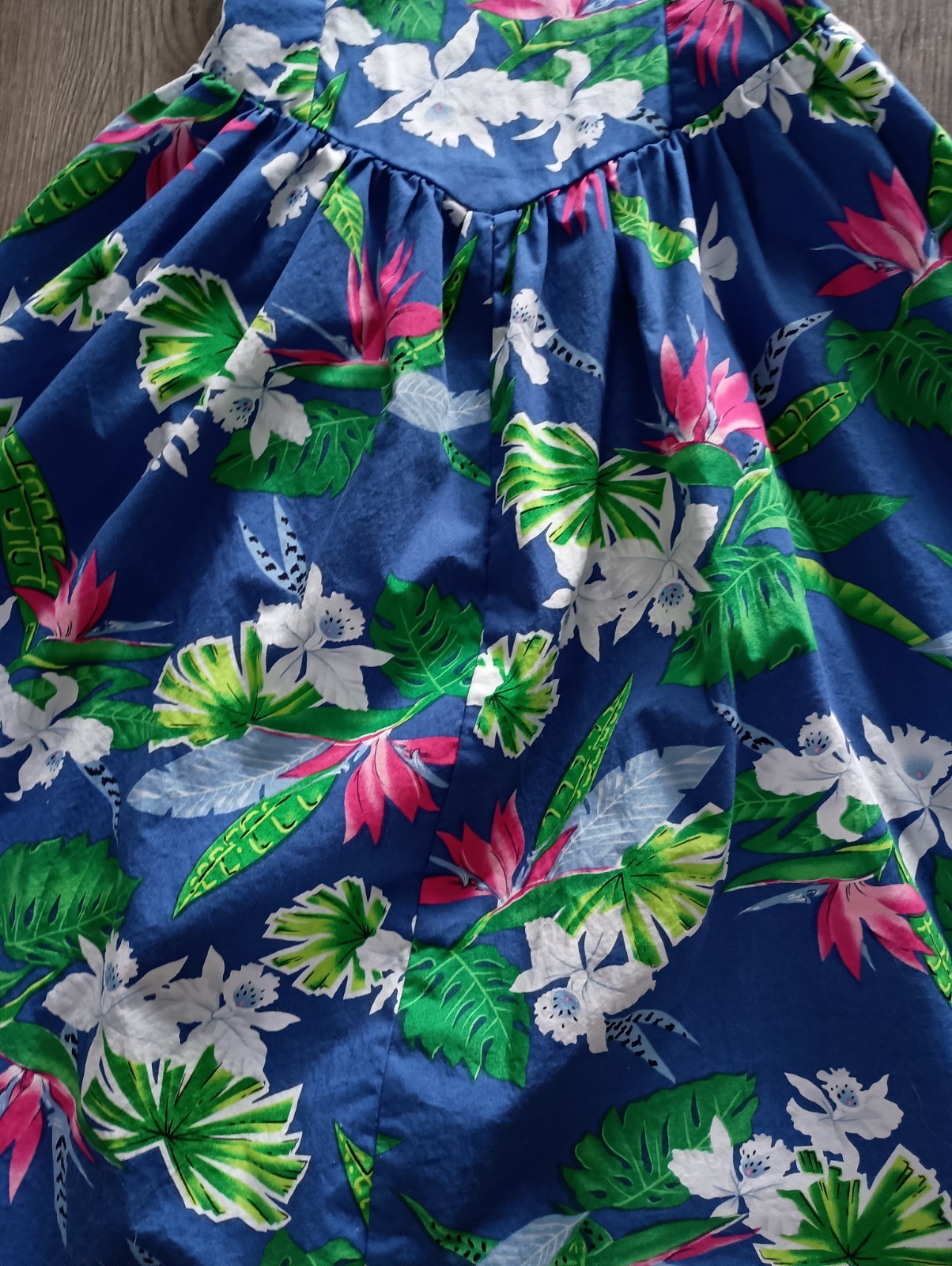 Vintage Shannon Marie Hawaiian Tropical Floral Dress Size S