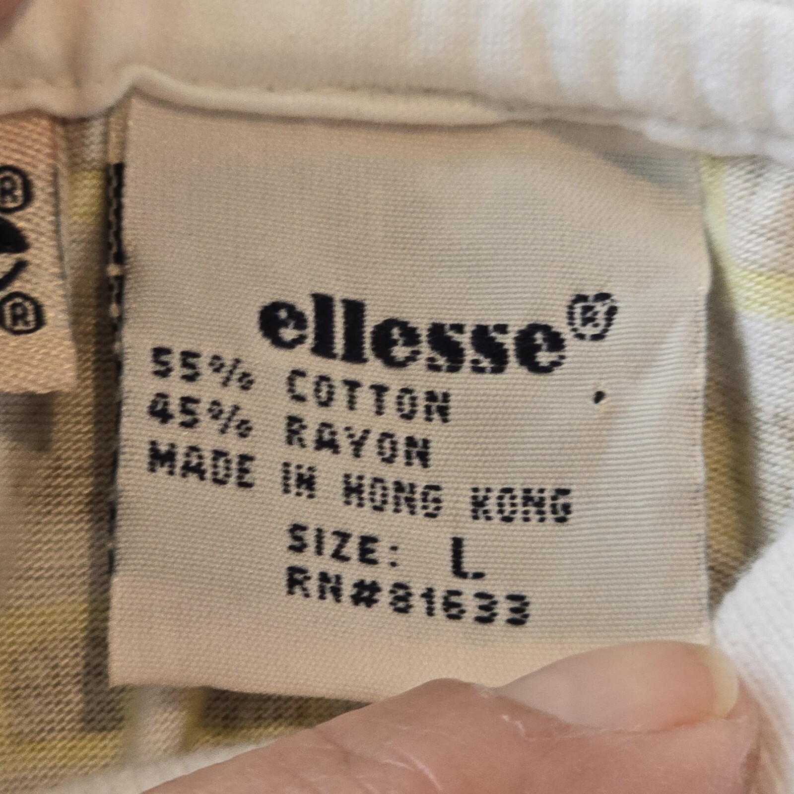 Vintage 1980 90s Ellesse Golf Polo LARGE Womens shirt Zip Yellow country club L