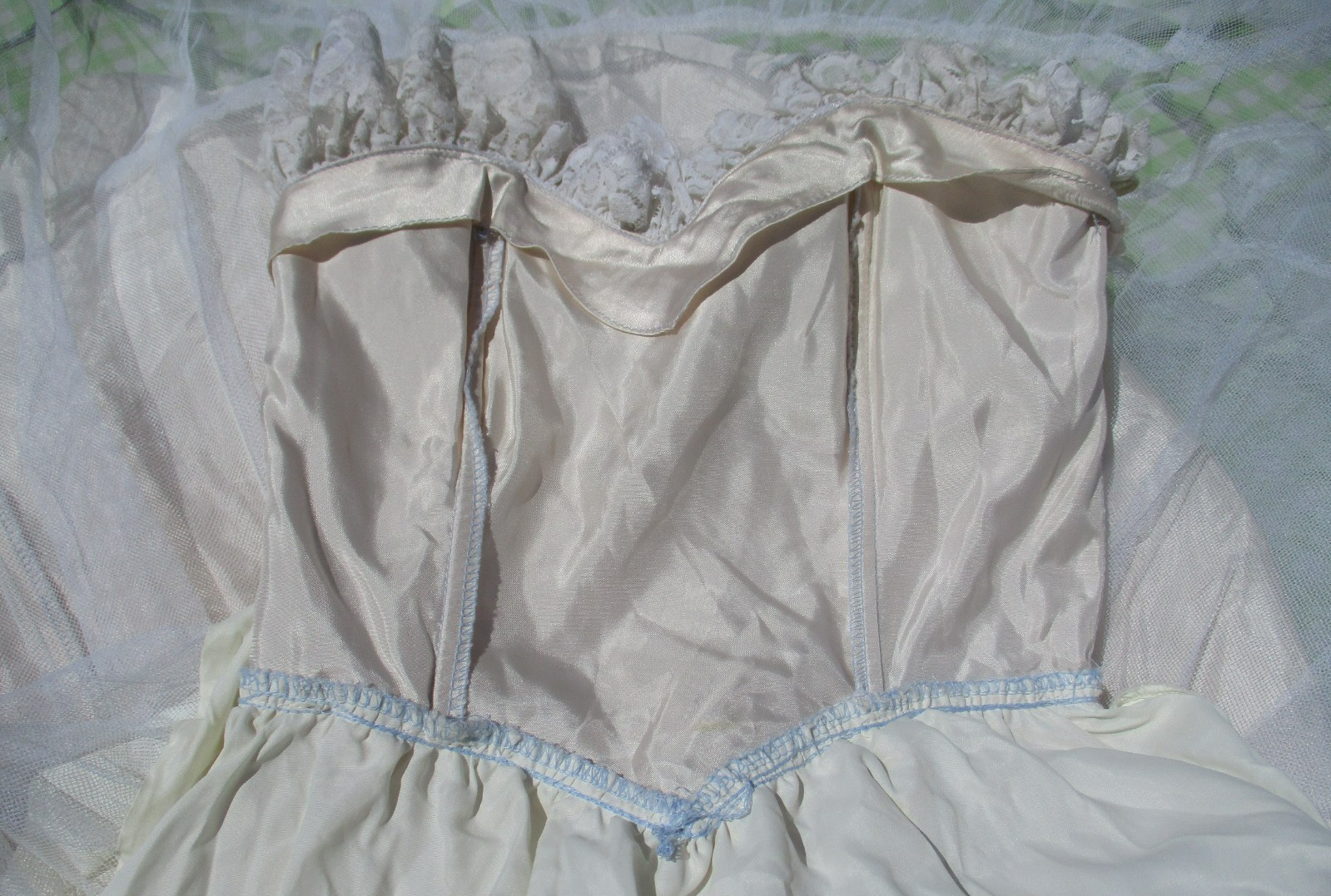 Vintage 70s 80s Gunne Sax Jessica Rococo Southern Bell Strapless Ball Gown Dress