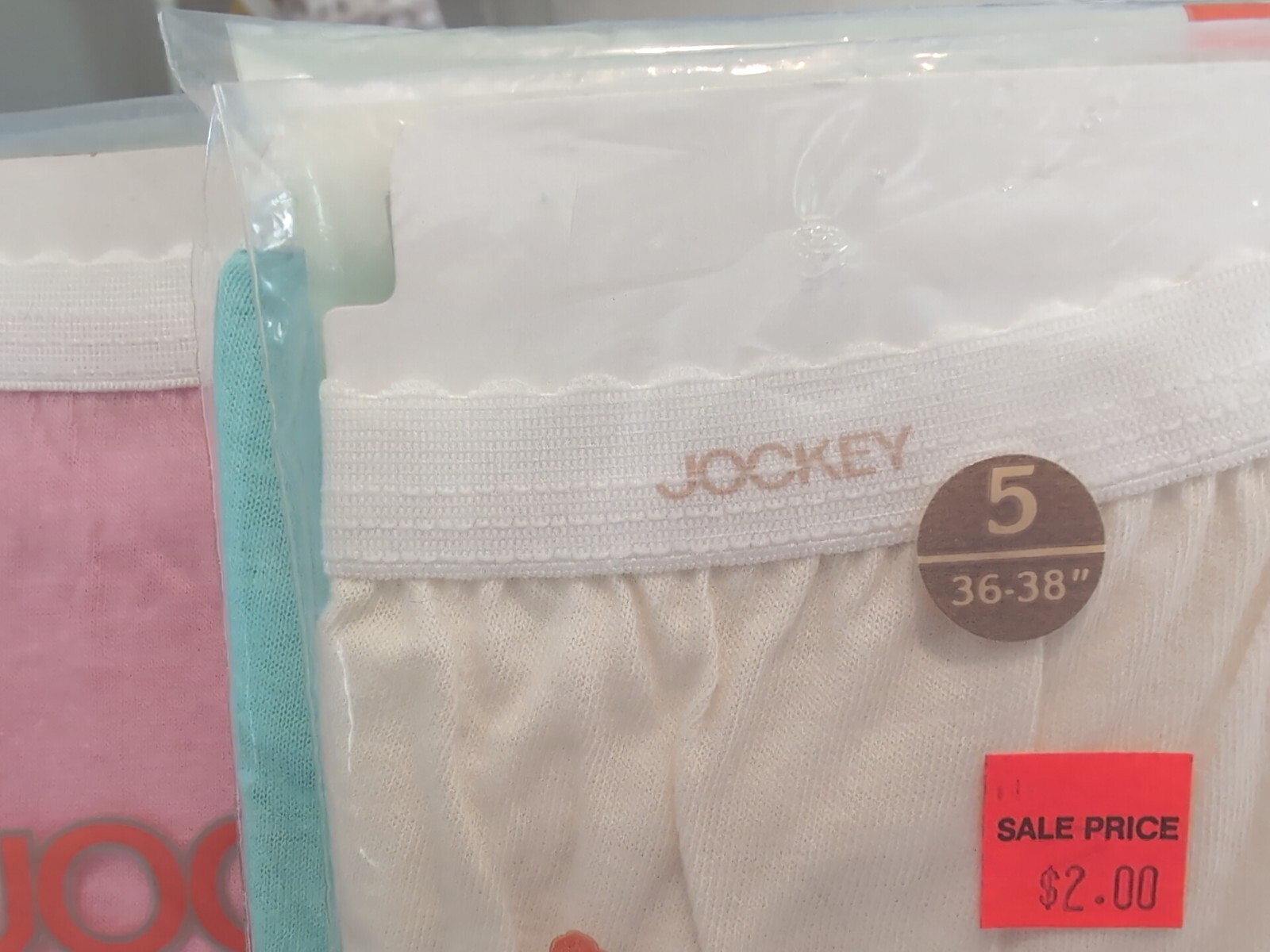 Jockey For Her Vintage Bikini Size 5 100% Cotton (3) Count Mixed Colors