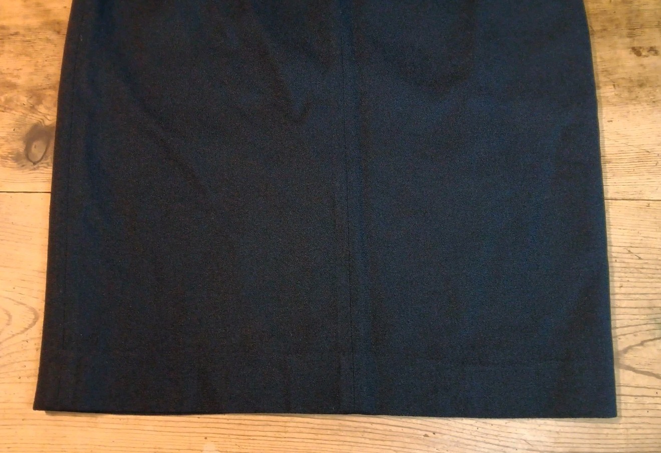 VTG Jones New York Womens 10 Skirt A Line Midi 100% Worsted Wool Black Lined
