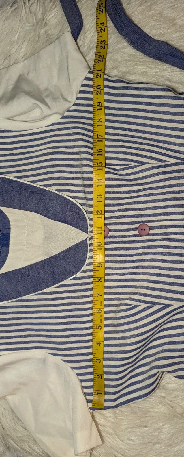 MISS DORBY Purple White STRIPED Modest Cottage Core Dress One Piece Women’s 16
