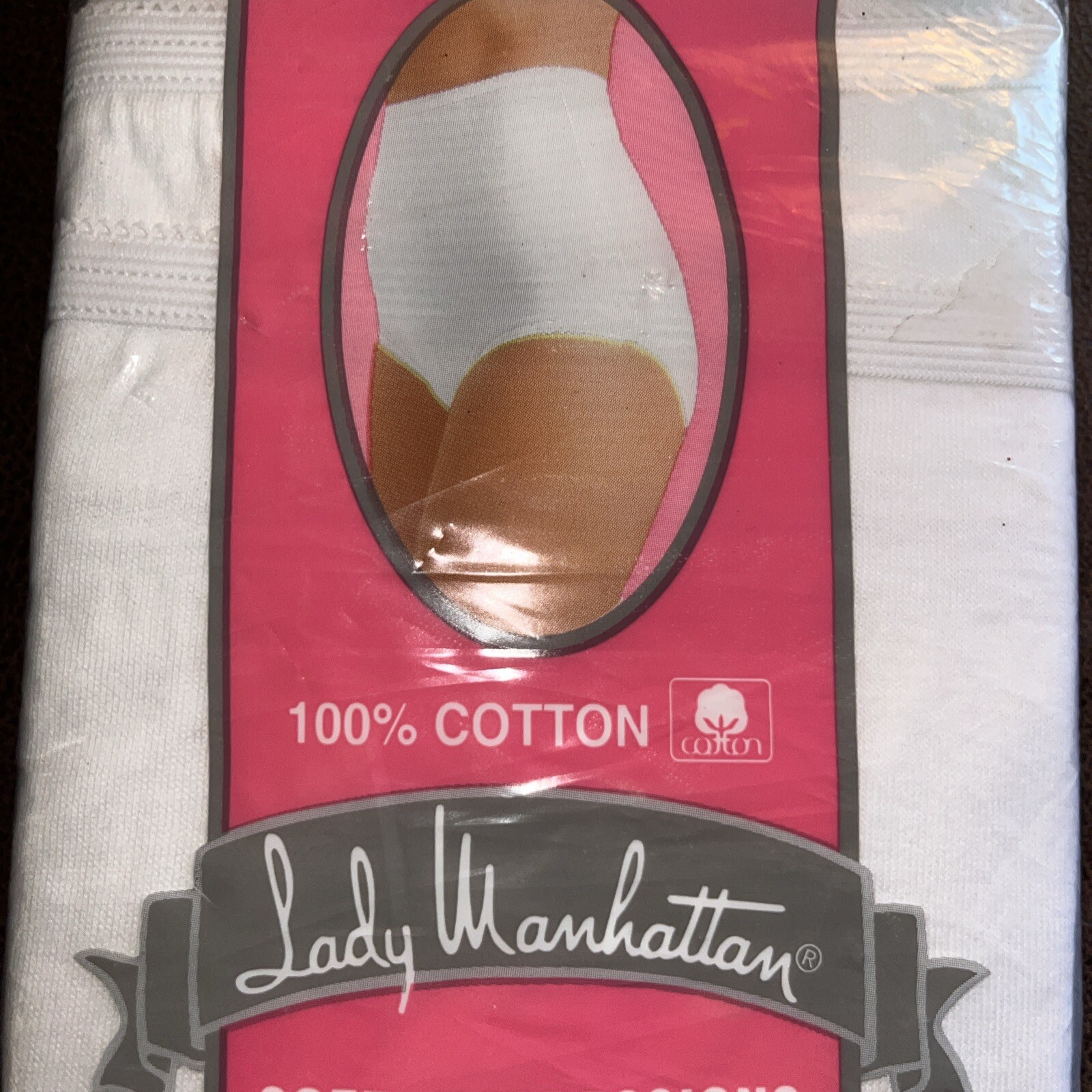 Vintage Lady Manhattan Soft Impressions WHITE Briefs Women’s Sz 13 PAIR Nos
