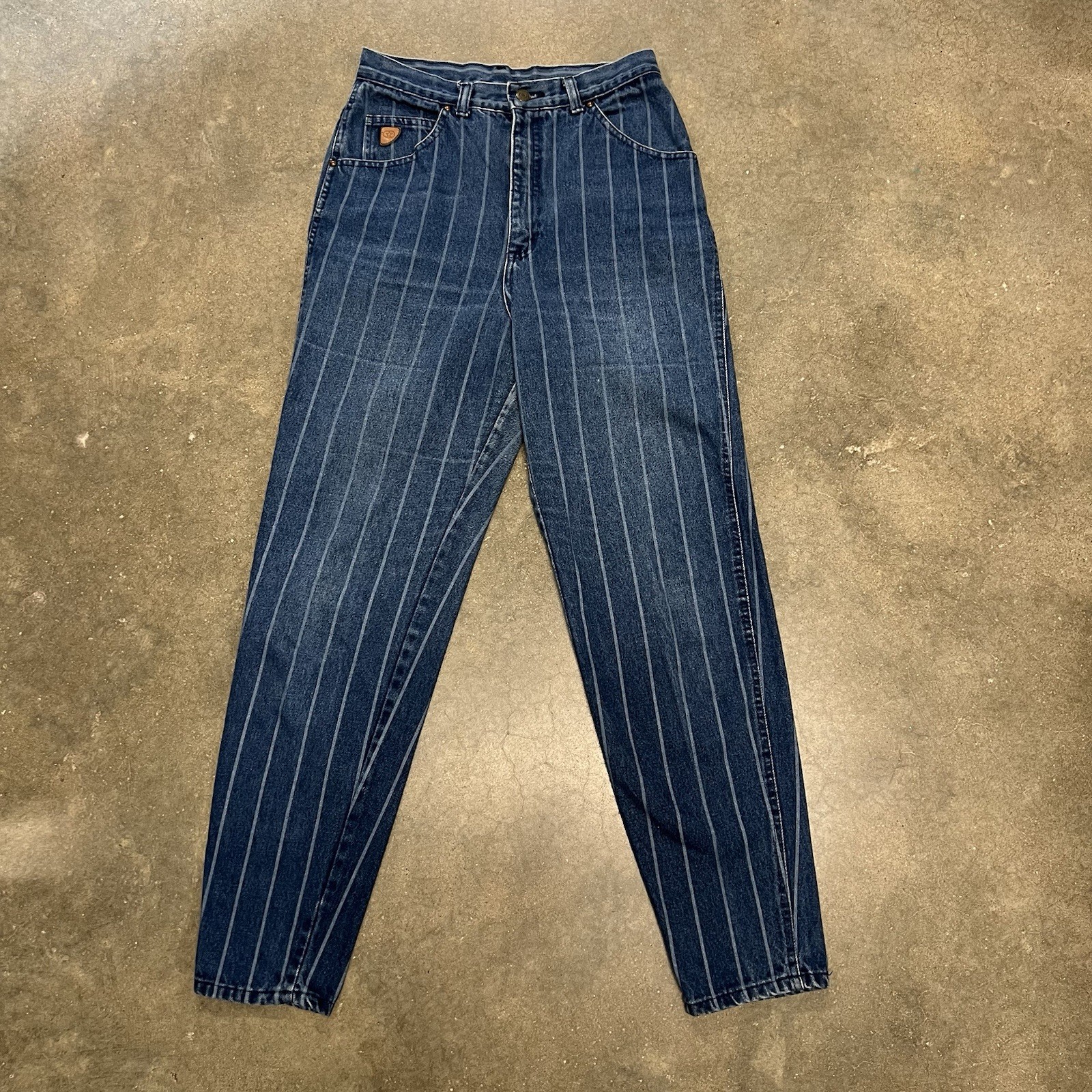 1980’s Zena Comforjean pinstripe denim jeans Vintage