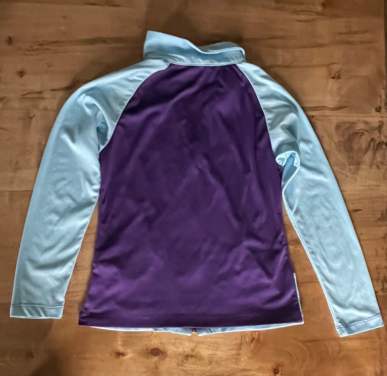 Vintage Dollhouse Jacket Purple & Light Blue Iridescent Heart Club Rave Y2K 90s