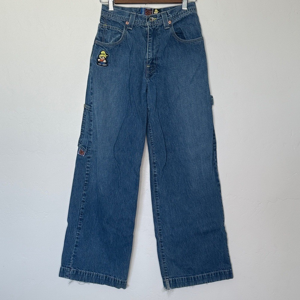 JNCO Fixin Carpenter Jeans Size 5 Vintage Y2K Wide Leg Skater Denim Girlie Stuff