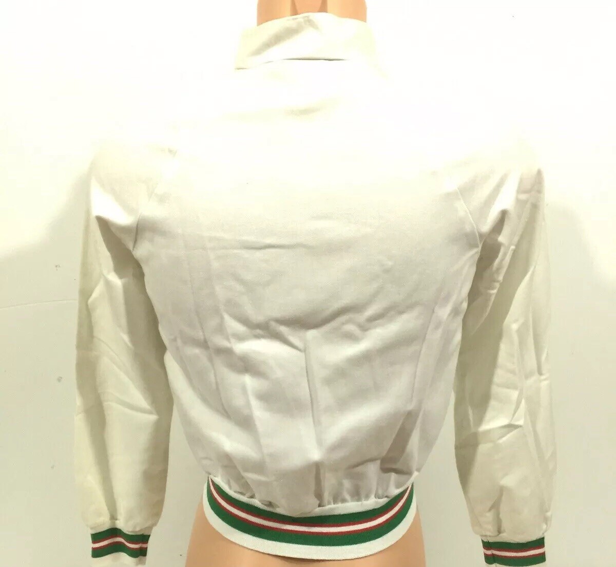 Vintage 7 UP Juniors Jacket Windbreaker Track Striped Dots Logo Feelin 7UP Sz M
