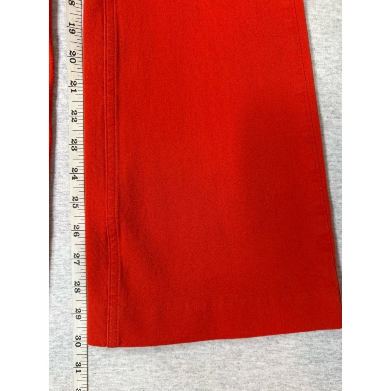 Anthropologie Maeve Stretch Slim Bootcut Trousers – Tomato Red – Size 0