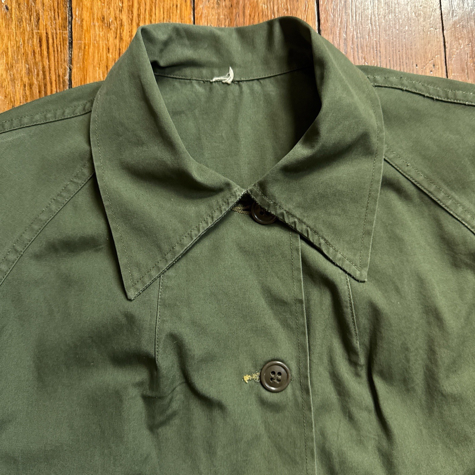 Vintage 1950’s US Military Women’s Raglan Sleeve Poplin Shirt Jacket Size Medium