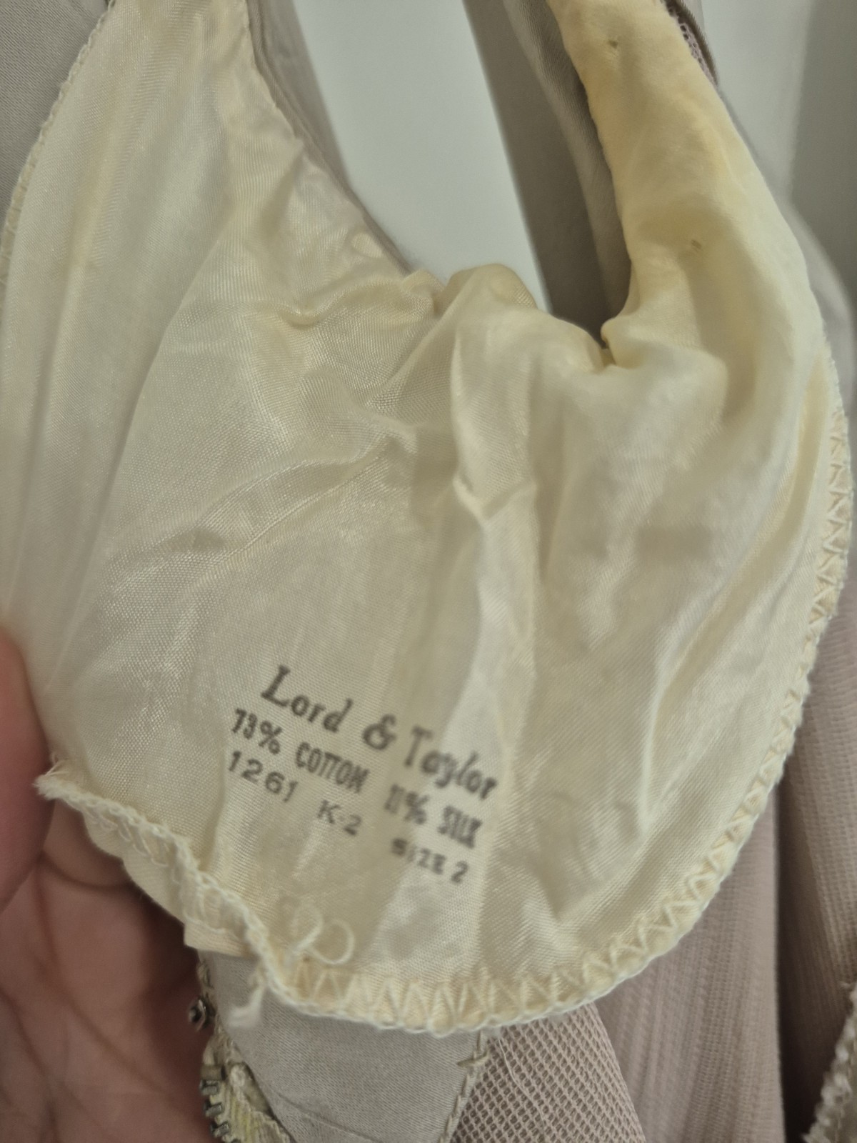 Authentic Vintage 1950s Lord & Taylor Silk Blend Cocktail Dress
