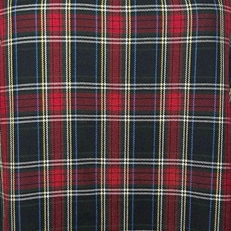 Willow Ridge Red Green Plaid Sleeveless Tartan Dress PXL Grunge Dark Academia